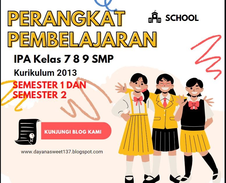 Perangkat Pembelajaran IPA SMP Kelas 7 8 9 Kurikulum 2013 Revisi