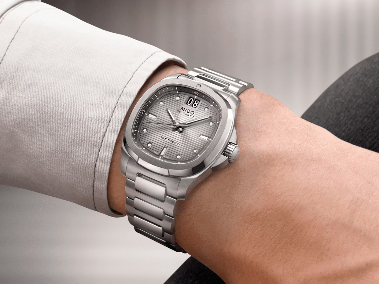 MIDO Rilis Multifort TV Big Date Titanium dengan Grey Dial