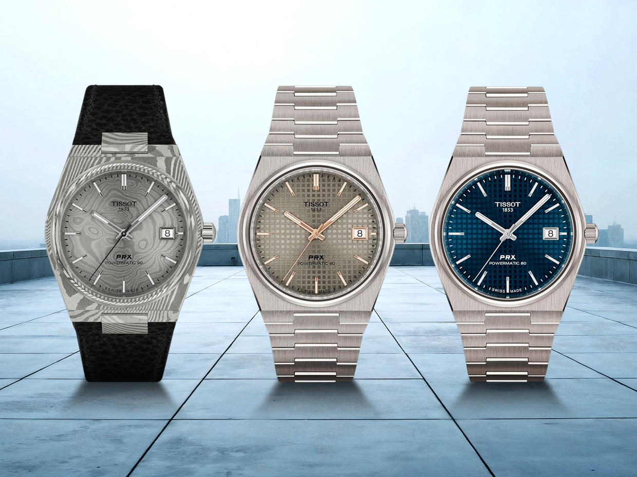 Tissot PRX 38 mm Dirilis: Pakai Damascus Steel dan Titanium!