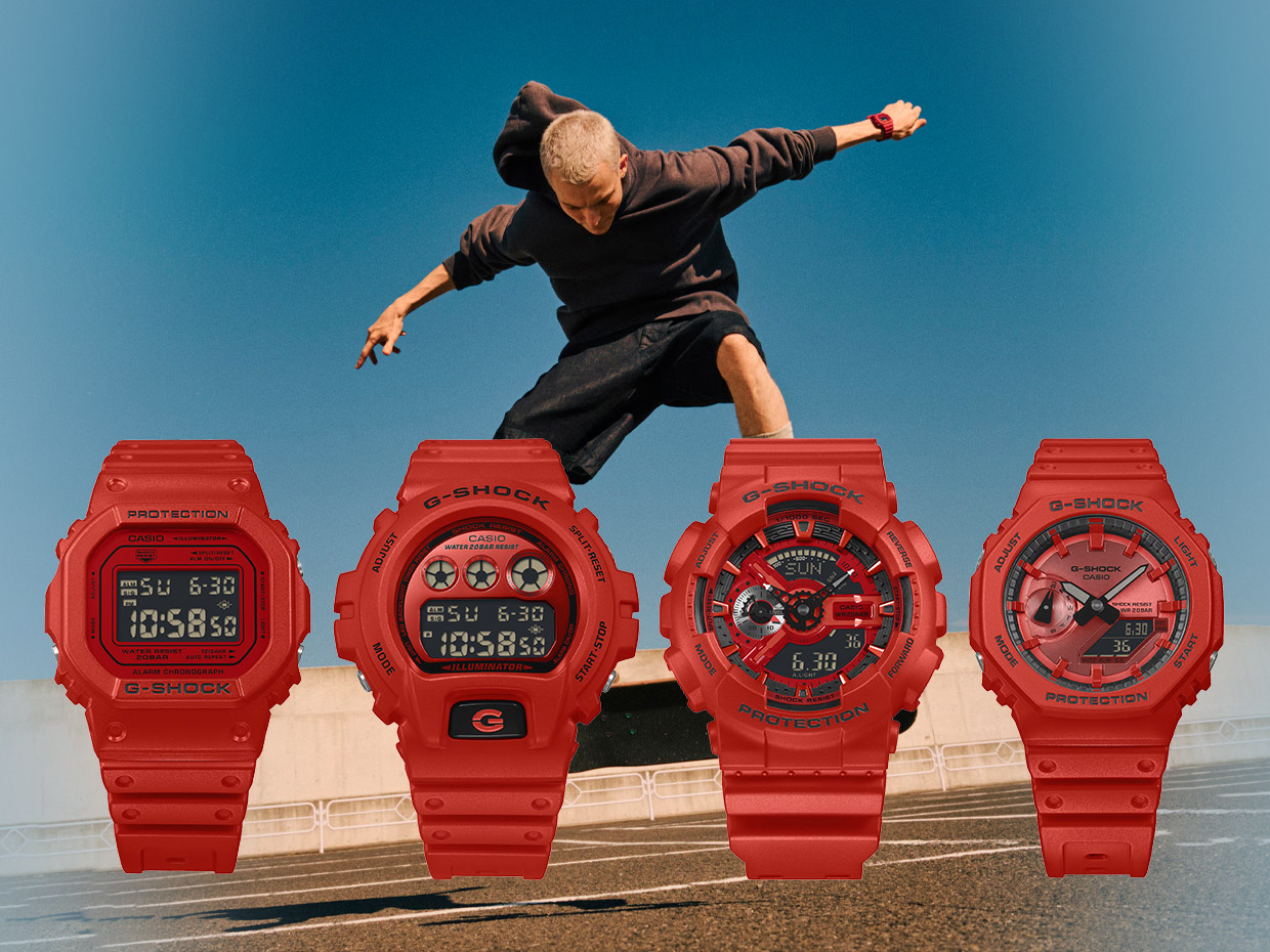G-Shock Rilis Iconic Red Series dalam Empat Model