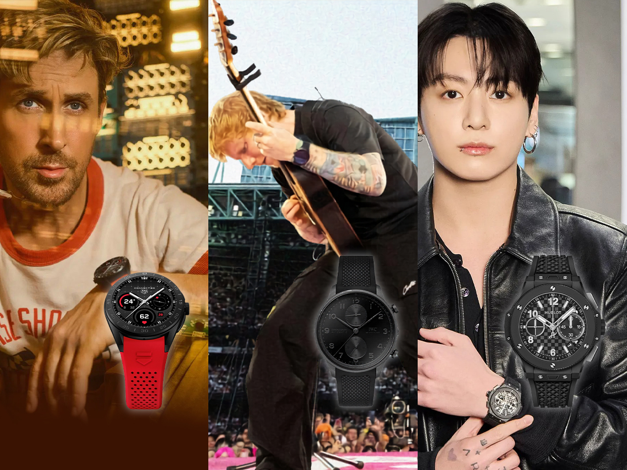Ryan Gosling, Ed Sheeran dan Jung Kook BTS Beraksi dengan TAG Heuer, IWC, dan Hublot Terbaru