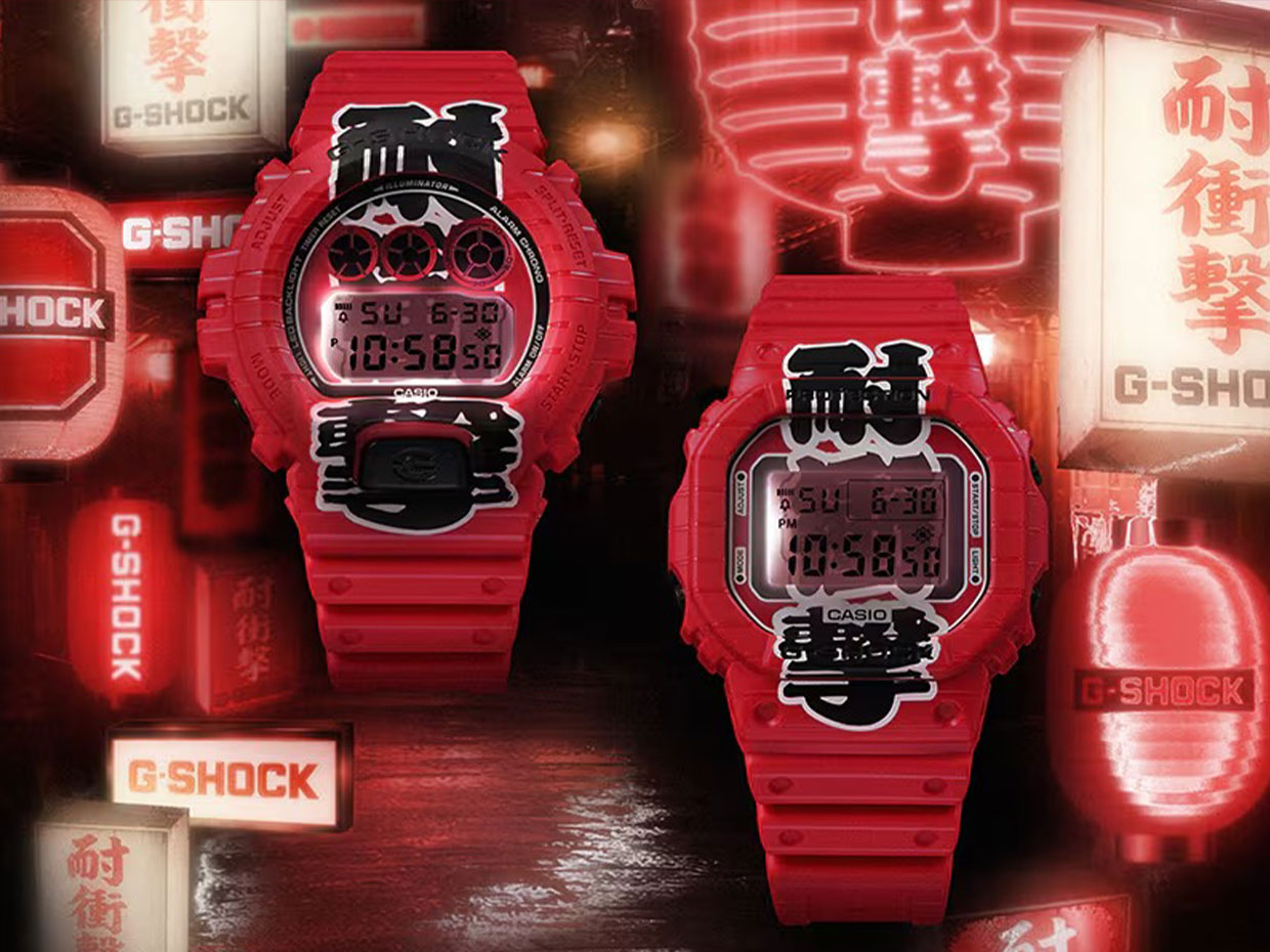 Sudah Ready Stock! Intip 2 G-Shock AKA-CHOCHIN dengan Aksen Warna Merah yang Mencolok