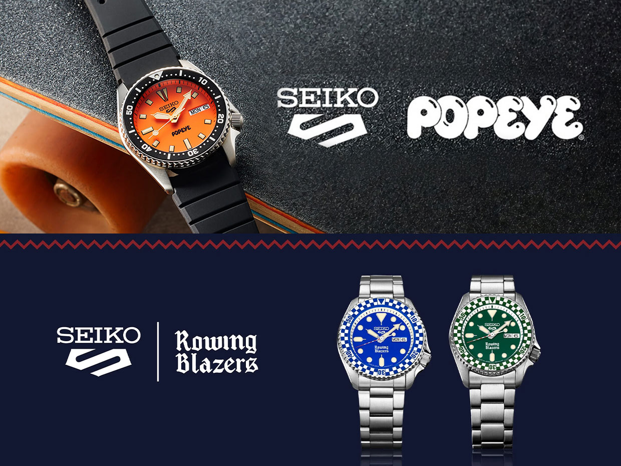 Seiko Rilis Kolaborasi Popeye di Jepang dan Rilis 2 Kolaborasi Rowing Blazers di USA