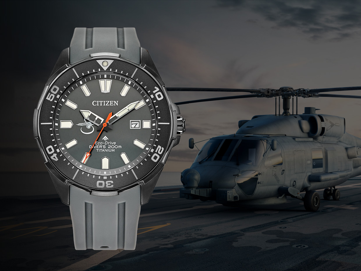 Citizen Promaster x Sikorsky Rilis Jam Diver Eco-Drive Super Titanium Terinspirasi Helikopter MH-60R Seahawk 