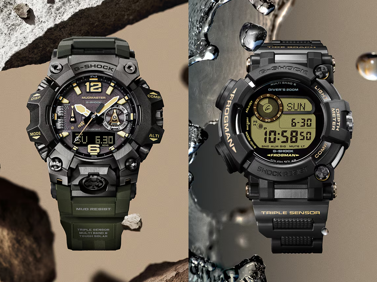 G-Shock  Rilis Frogman GWF-D1000BC-JF dan Mudmaster GWG-B1000-1A3JF dengan Tampilan Taktis yang Tangguh